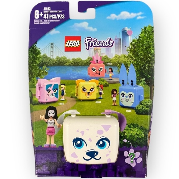 LEGO Friends 41663 Emma’s Dalmatian Cube Building Kit Puppy RETIRED New - Picture 3 of 3
